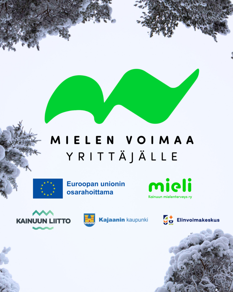 Mielen voimaa yrittäjälle logot